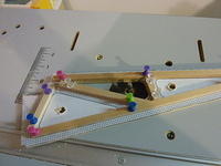 Spruce strips as a router guide